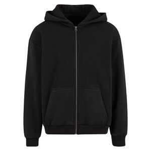 Build Your Brand Mens Vintage Heavy Hoodie / Black